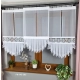 Eleganckie Firany panelowe z ażurem i falbanami FR643
